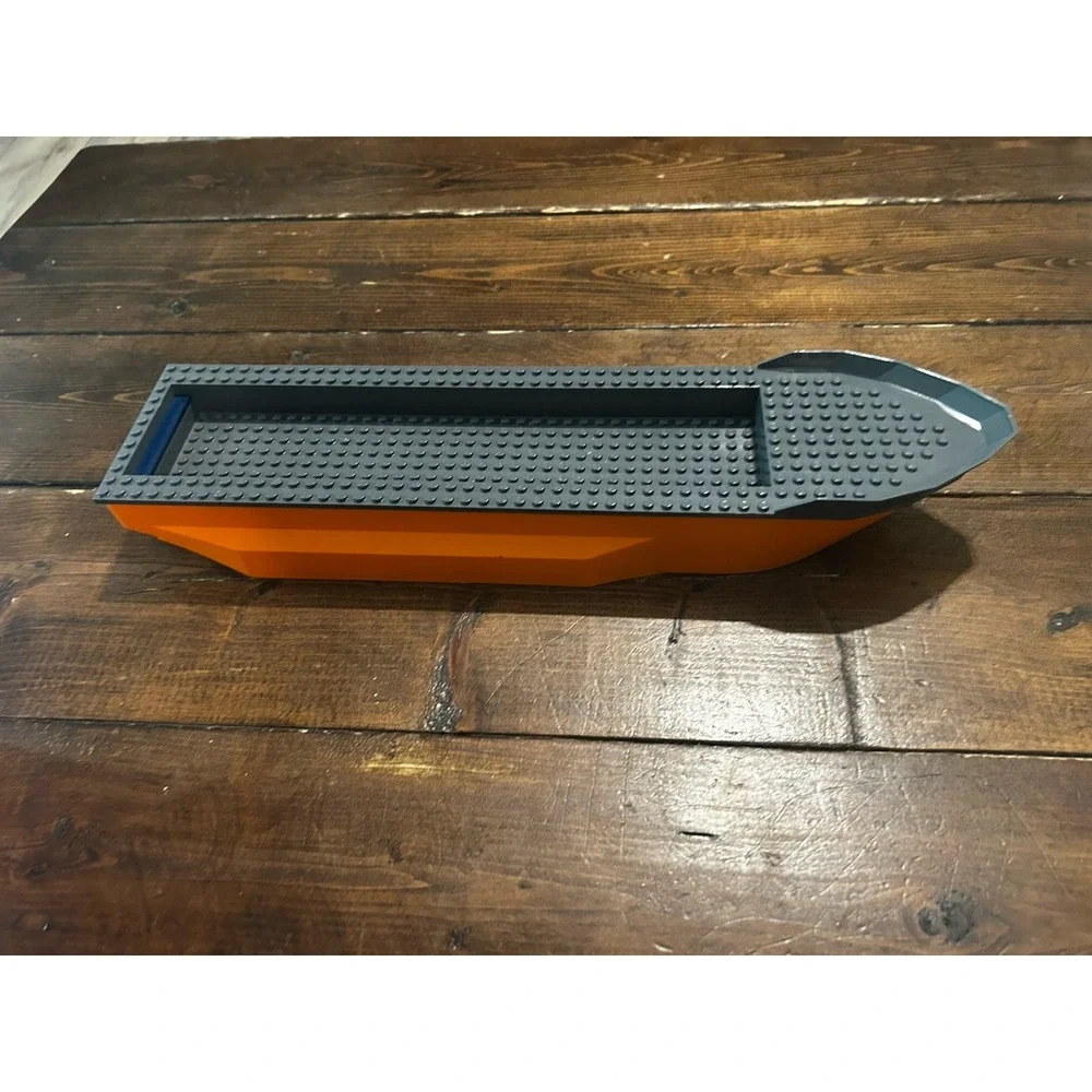 Lego 62791c01 Boat Hull Orange And Gray Coast Guard Ship Hull